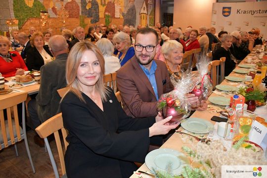 Krasnystaw. Spotkanie opłatkowe Klubu Seniora „Biesiada” [GALERIA ZDJĘĆ]