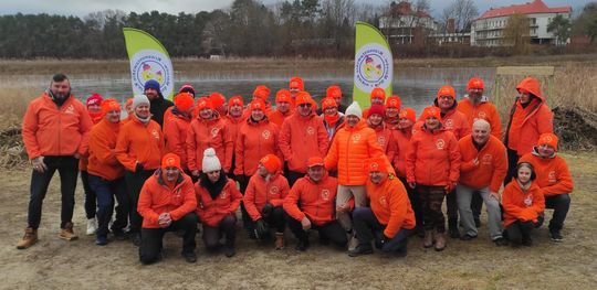 Kolejne udane morsowanie. Krasnostawskie Karpie pływały w Zalewie Tuligłowy [GALERIA ZDJĘĆ]