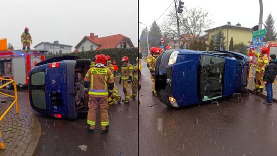 Chełm. Zderzenie aut na skrzyżowaniu ul. 11 Listopada z ul. ks. Brzóski [GALERIA ZDJĘĆ]