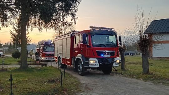 Gm. Hanna. Pożar od petardy odpalonej przy kotłowni [ZDJĘCIA]