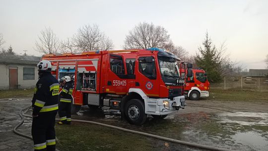 Gm. Hanna. Pożar od petardy odpalonej przy kotłowni [ZDJĘCIA]