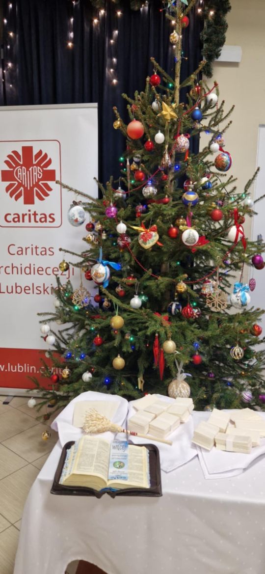 Chełm. Wigilia w Warsztacie Terapii Zajęciowej Caritas [GALERIA ZDJĘĆ]