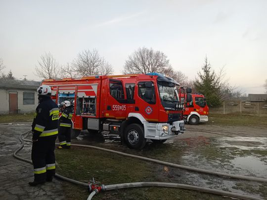 Gm. Hanna. Pożar od petardy odpalonej przy kotłowni [ZDJĘCIA]