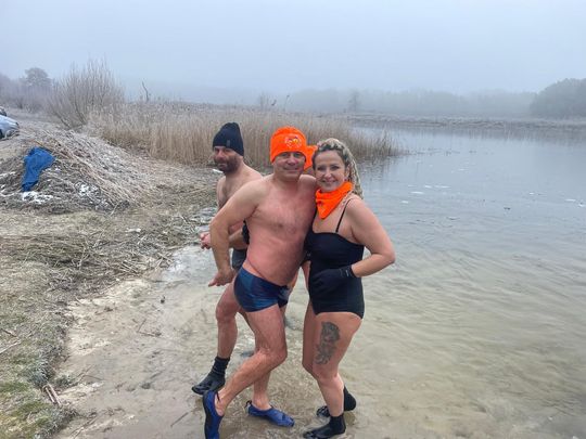 Klub Morsów - Krasnostawskie Karpie podczas świątecznej kąpieli [GALERIA ZDJĘĆ]