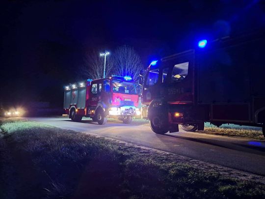 Pożar dachu w Hańsku-Kolonii [GALERIA ZDJĘĆ]