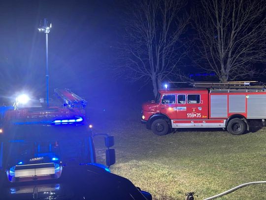 Pożar dachu w Hańsku-Kolonii [GALERIA ZDJĘĆ]