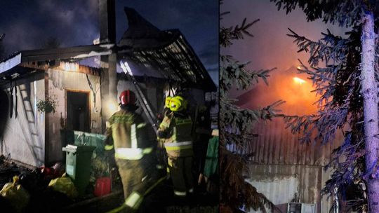 Dramat rodziny z Chylina Wielkiego. Drewniany dom płonął jak pochodnia [ZDJĘCIA]