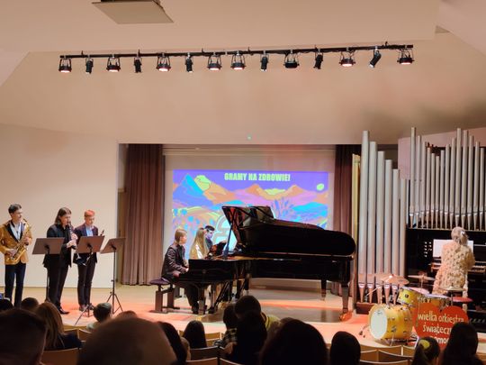 Chełm. Szkoła muzyczna zagrała z Wielką Orkiestrą Świątecznej Pomocy [GALERIA ZDJĘC]