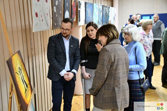 Wernisaż wystawy pt. "Magdalena Szymańska - moja twórczość" Wernisaż wystawy pt. "Magdalena Szymańska - moja twórczość"