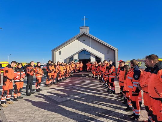 Pogrzeb śp. Cezarego Lotkowskiego - ratownika medycznego, który tragicznie zginął w Siedlcach [GALERIA ZDJĘĆ]