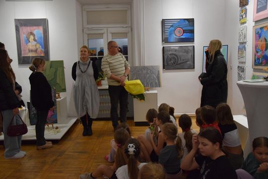 Chełm. Wernisaż wystawy Rok-pracowni plastycznej Modna Sztuka [GALERIA ZDJĘĆ]