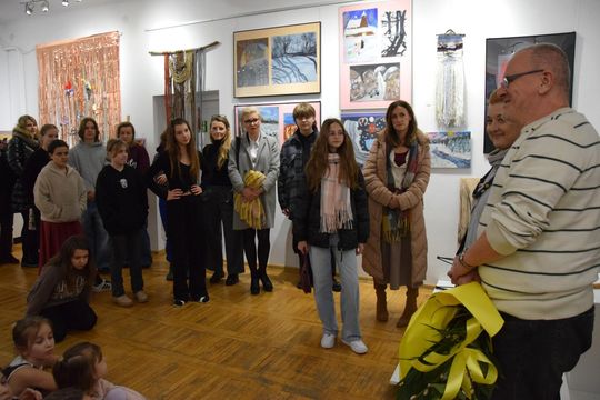 Chełm. Wernisaż wystawy Rok-pracowni plastycznej Modna Sztuka [GALERIA ZDJĘĆ]