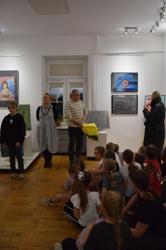 Chełm. Wernisaż wystawy Rok-pracowni plastycznej Modna Sztuka [GALERIA ZDJĘĆ]