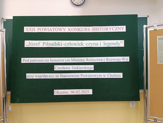 Gm. Chełm. XXII Powiatowy Konkurs Historyczny pn. „Józef Piłsudski - człowiek czynu i legendy” [GALERIA ZDJĘĆ]