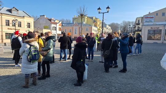 Chełm. Protest przeciw zmianom w chełmskiej oświacie [GALERIA ZDJĘĆ]