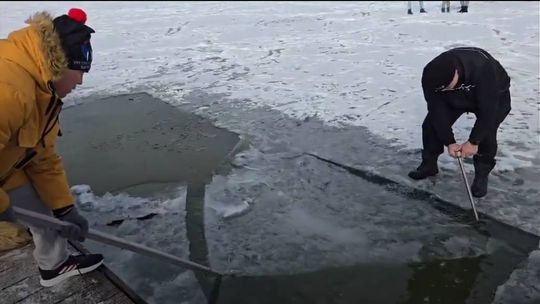 Okuninka. Włodawskim morsom też zawsze gorąco [GALERIA ZDJĘĆ]