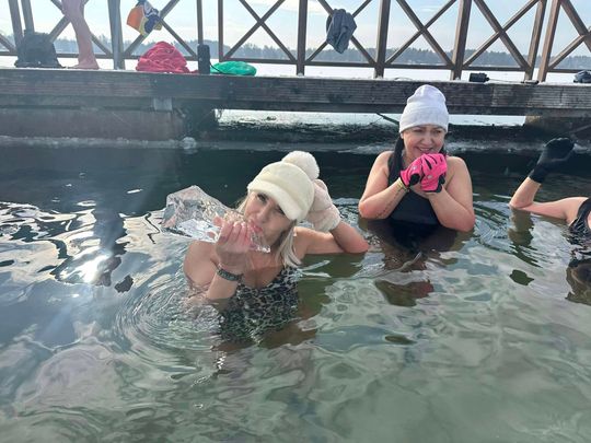 Okuninka. Włodawskim morsom też zawsze gorąco [GALERIA ZDJĘĆ]