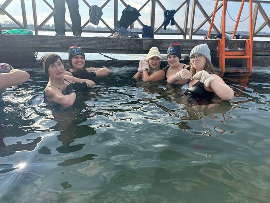 Okuninka. Włodawskim morsom też zawsze gorąco [GALERIA ZDJĘĆ]