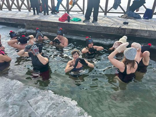 Okuninka. Włodawskim morsom też zawsze gorąco [GALERIA ZDJĘĆ]