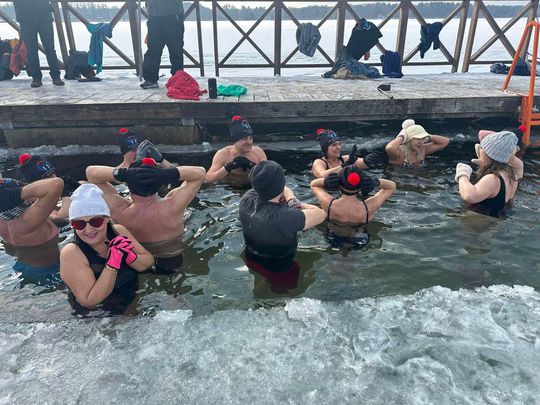 Okuninka. Włodawskim morsom też zawsze gorąco [GALERIA ZDJĘĆ]