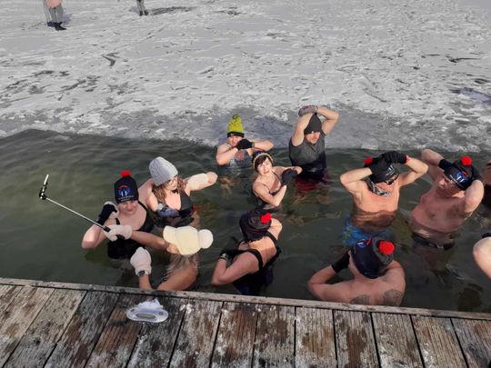 Okuninka. Włodawskim morsom też zawsze gorąco [GALERIA ZDJĘĆ]