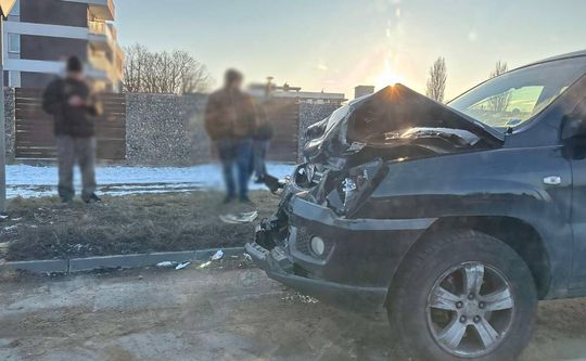 Chełm. Zderzenie aut na ul. Hrubieszowskiej [ZDJĘCIA]