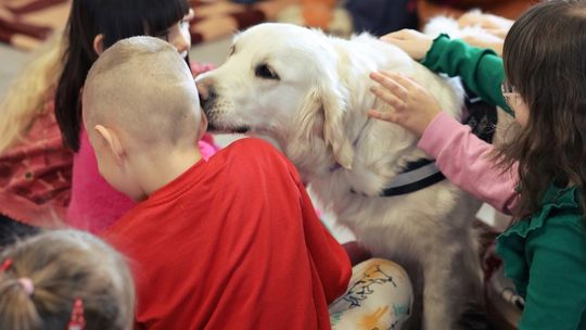 Gm. Leśniowice. Wesołe ferie w SOK. Była nawet dogoterapia [GALERIA ZDJĘĆ]
