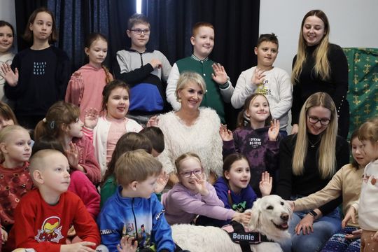 Gm. Leśniowice. Wesołe ferie w SOK. Była nawet dogoterapia [GALERIA ZDJĘĆ]