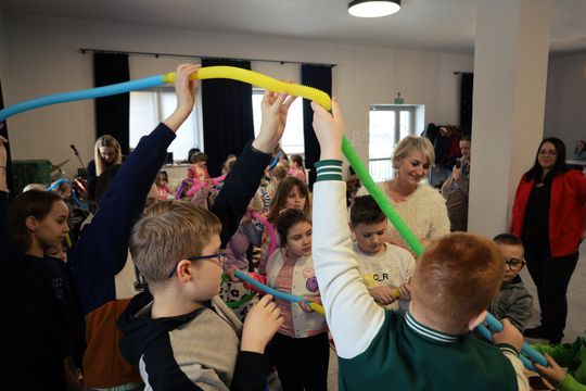 Gm. Leśniowice. Wesołe ferie w SOK. Była nawet dogoterapia [GALERIA ZDJĘĆ]