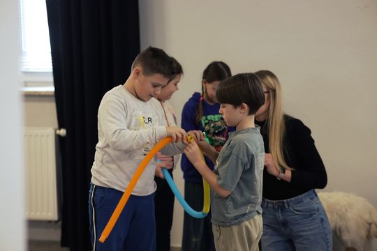 Gm. Leśniowice. Wesołe ferie w SOK. Była nawet dogoterapia [GALERIA ZDJĘĆ]