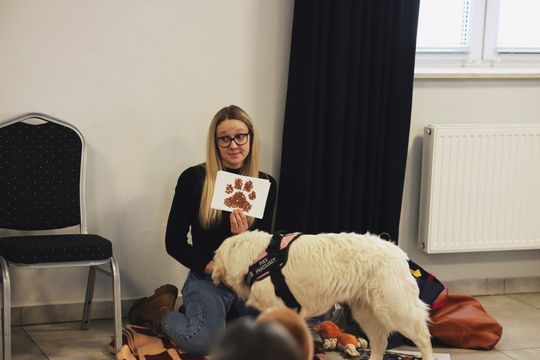 Gm. Leśniowice. Wesołe ferie w SOK. Była nawet dogoterapia [GALERIA ZDJĘĆ]