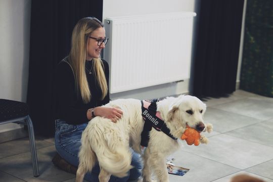 Gm. Leśniowice. Wesołe ferie w SOK. Była nawet dogoterapia [GALERIA ZDJĘĆ]