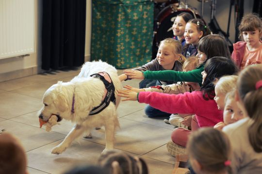 Gm. Leśniowice. Wesołe ferie w SOK. Była nawet dogoterapia [GALERIA ZDJĘĆ]