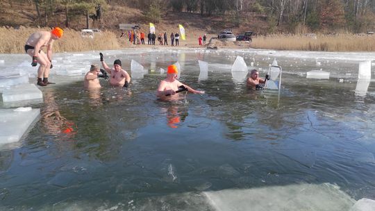 Krasnostawskie Karpie wykąpały się w przerębli [GALERIA ZDJĘĆ]