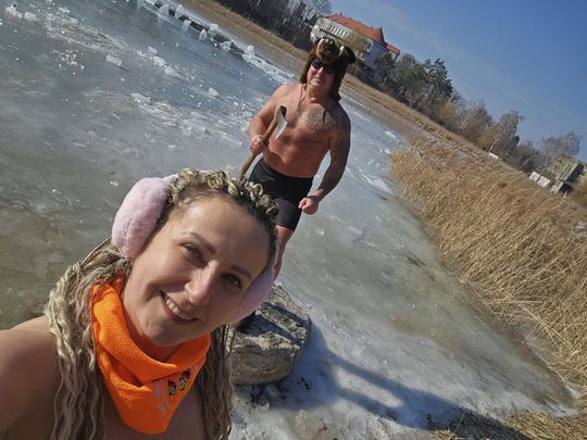 Krasnostawskie Karpie wykąpały się w przerębli [GALERIA ZDJĘĆ]