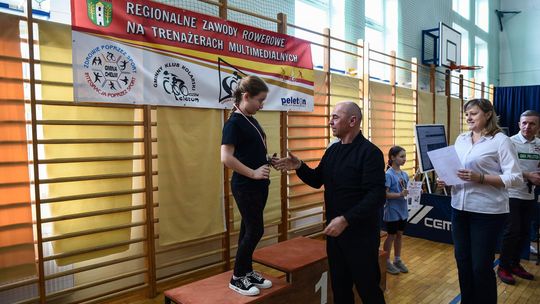 Gm. Chełm. Regionalne Zawody Rowerowe na Trenażerach Multimedialnych [GALERIA ZDJĘĆ]