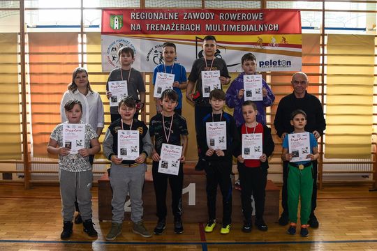 Gm. Chełm. Regionalne Zawody Rowerowe na Trenażerach Multimedialnych [GALERIA ZDJĘĆ]