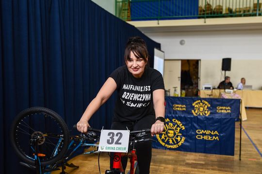 Gm. Chełm. Regionalne Zawody Rowerowe na Trenażerach Multimedialnych [GALERIA ZDJĘĆ]