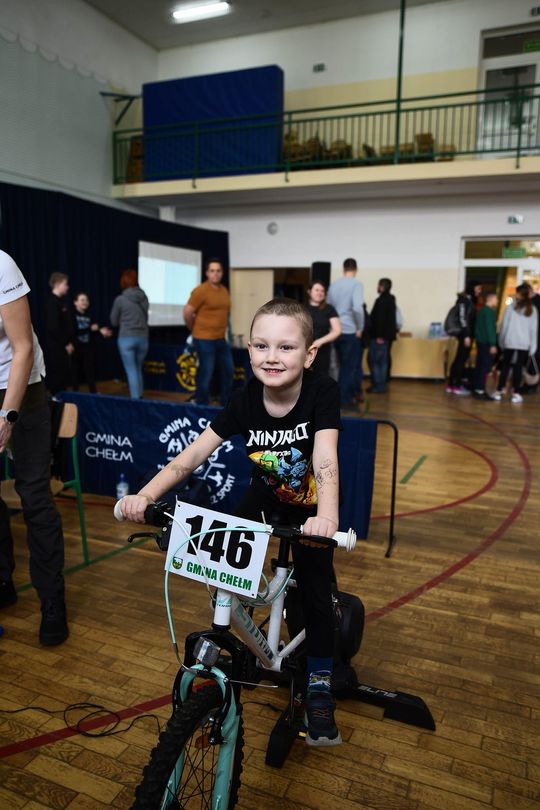 Gm. Chełm. Regionalne Zawody Rowerowe na Trenażerach Multimedialnych [GALERIA ZDJĘĆ]