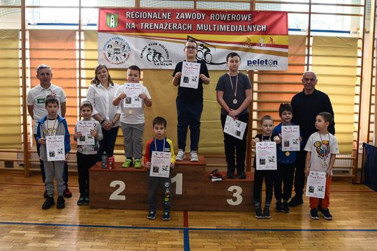 Gm. Chełm. Regionalne Zawody Rowerowe na Trenażerach Multimedialnych [GALERIA ZDJĘĆ]