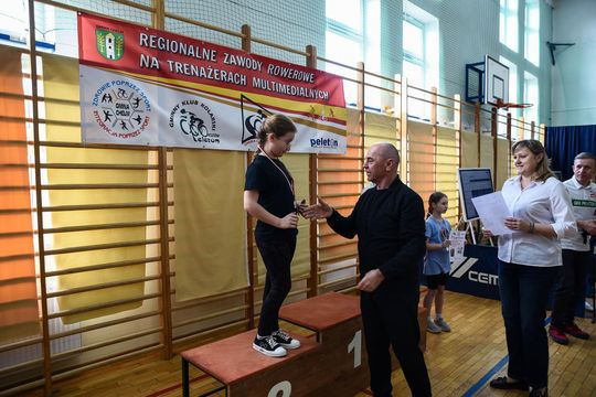 Gm. Chełm. Regionalne Zawody Rowerowe na Trenażerach Multimedialnych [GALERIA ZDJĘĆ]