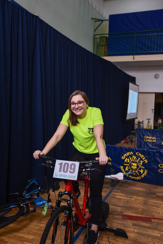 Gm. Chełm. Regionalne Zawody Rowerowe na Trenażerach Multimedialnych [GALERIA ZDJĘĆ]