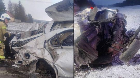 Dramatyczny wypadek. Kobieta walczy o życie [ZDJĘCIA]