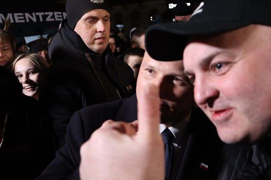 Tłumy podczas spotkania ze Sławomirem Mentzenem w Krasnymstawie [GALERIA ZDJĘĆ]