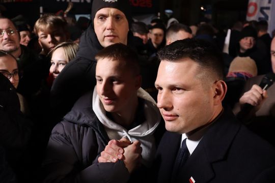 Tłumy podczas spotkania ze Sławomirem Mentzenem w Krasnymstawie [GALERIA ZDJĘĆ]