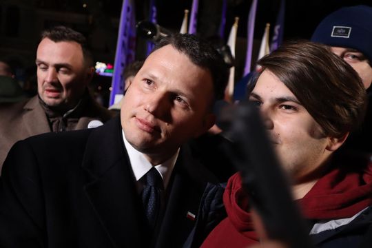 Tłumy podczas spotkania ze Sławomirem Mentzenem w Krasnymstawie [GALERIA ZDJĘĆ]