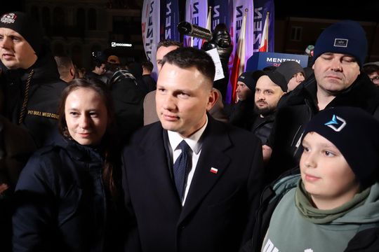 Tłumy podczas spotkania ze Sławomirem Mentzenem w Krasnymstawie [GALERIA ZDJĘĆ]