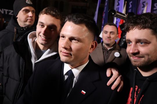 Tłumy podczas spotkania ze Sławomirem Mentzenem w Krasnymstawie [GALERIA ZDJĘĆ]