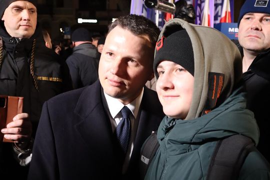 Tłumy podczas spotkania ze Sławomirem Mentzenem w Krasnymstawie [GALERIA ZDJĘĆ]