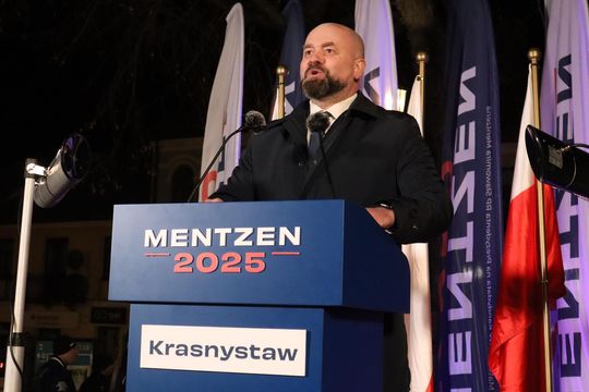 Tłumy podczas spotkania ze Sławomirem Mentzenem w Krasnymstawie [GALERIA ZDJĘĆ]